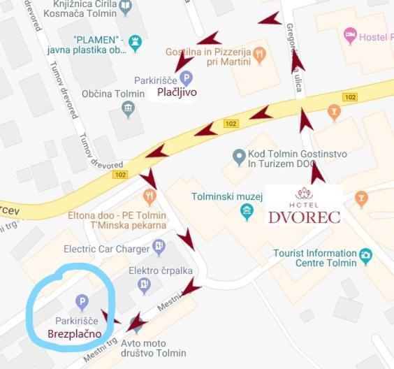 Hotel Dvorec 톨민 외부 사진